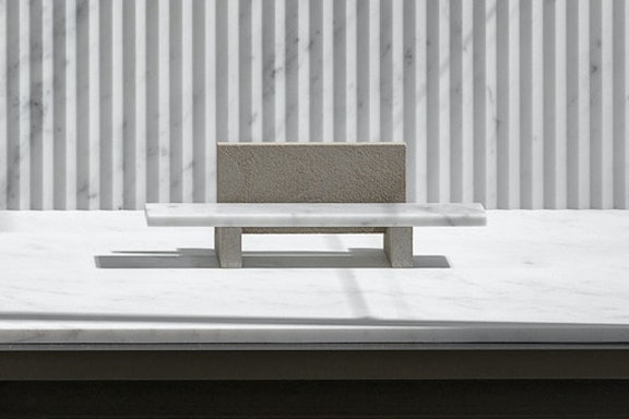 Miniature ‘Span’ Outdoor Bench with back support-row1