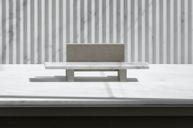 Miniature ‘Span’ Outdoor Bench with back support-row1