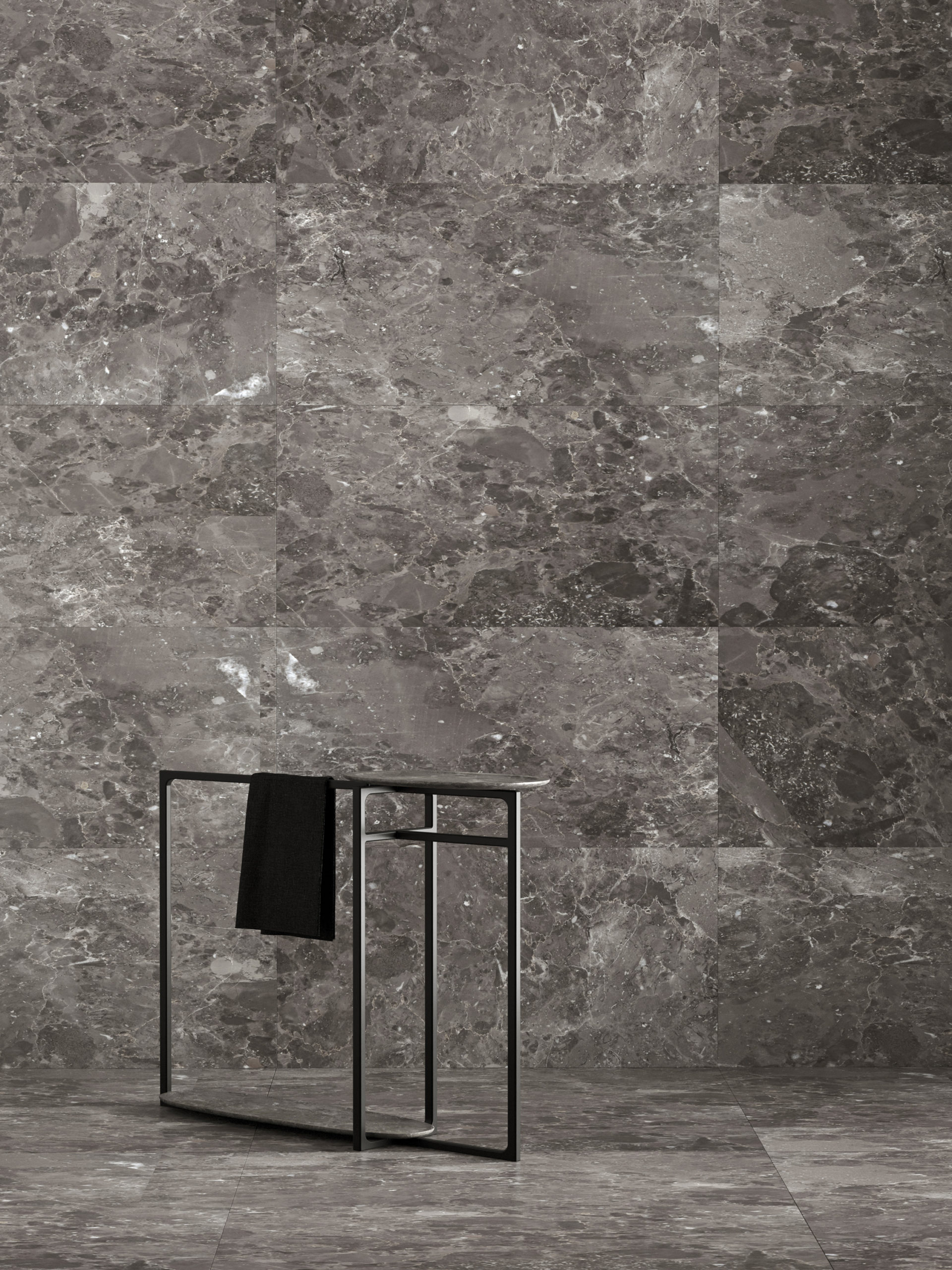 Design freestanding towel rack Anima