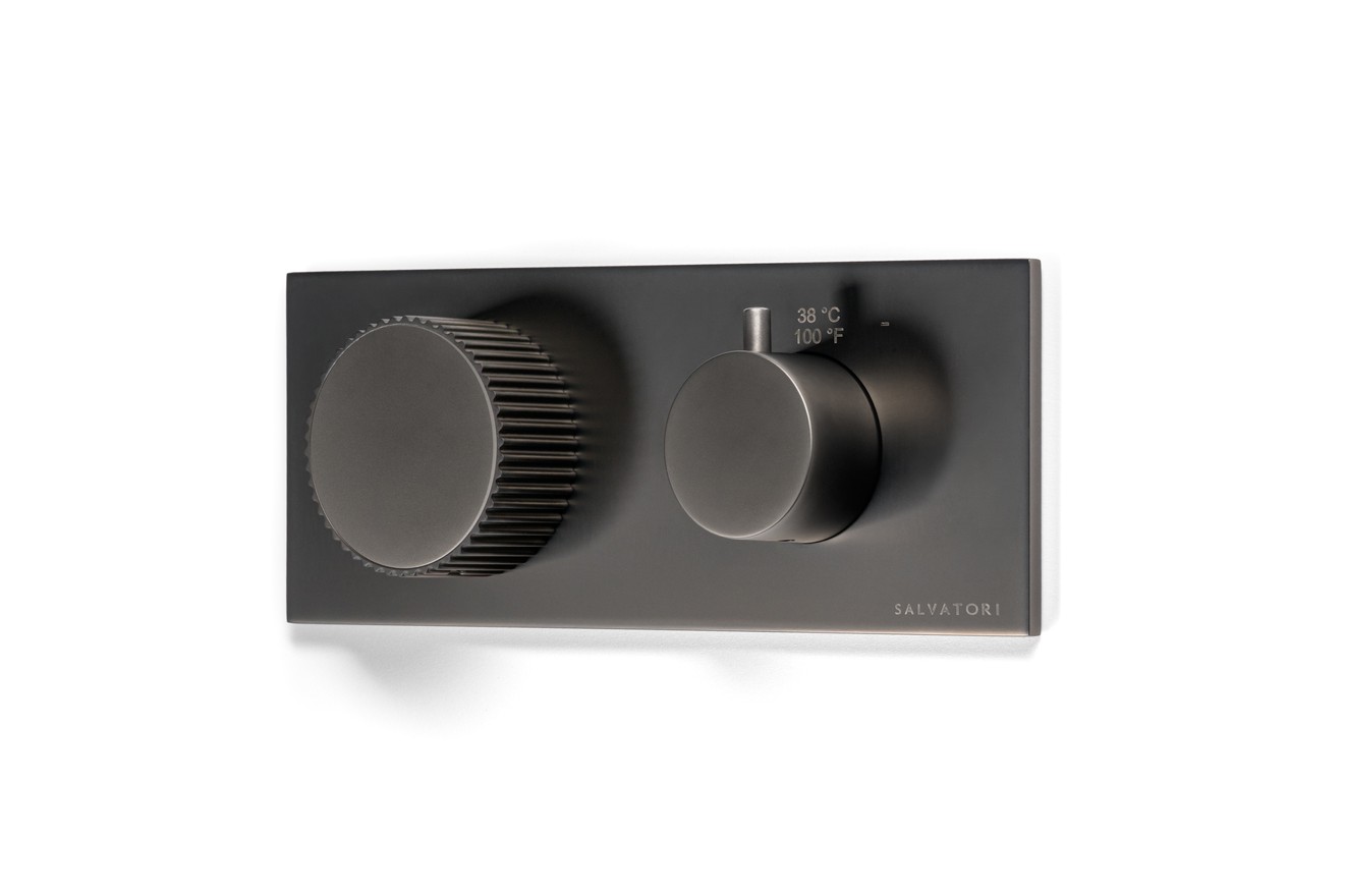 Salvatori Spaghetti tap fitting, thermostatic USA in Metal Gun