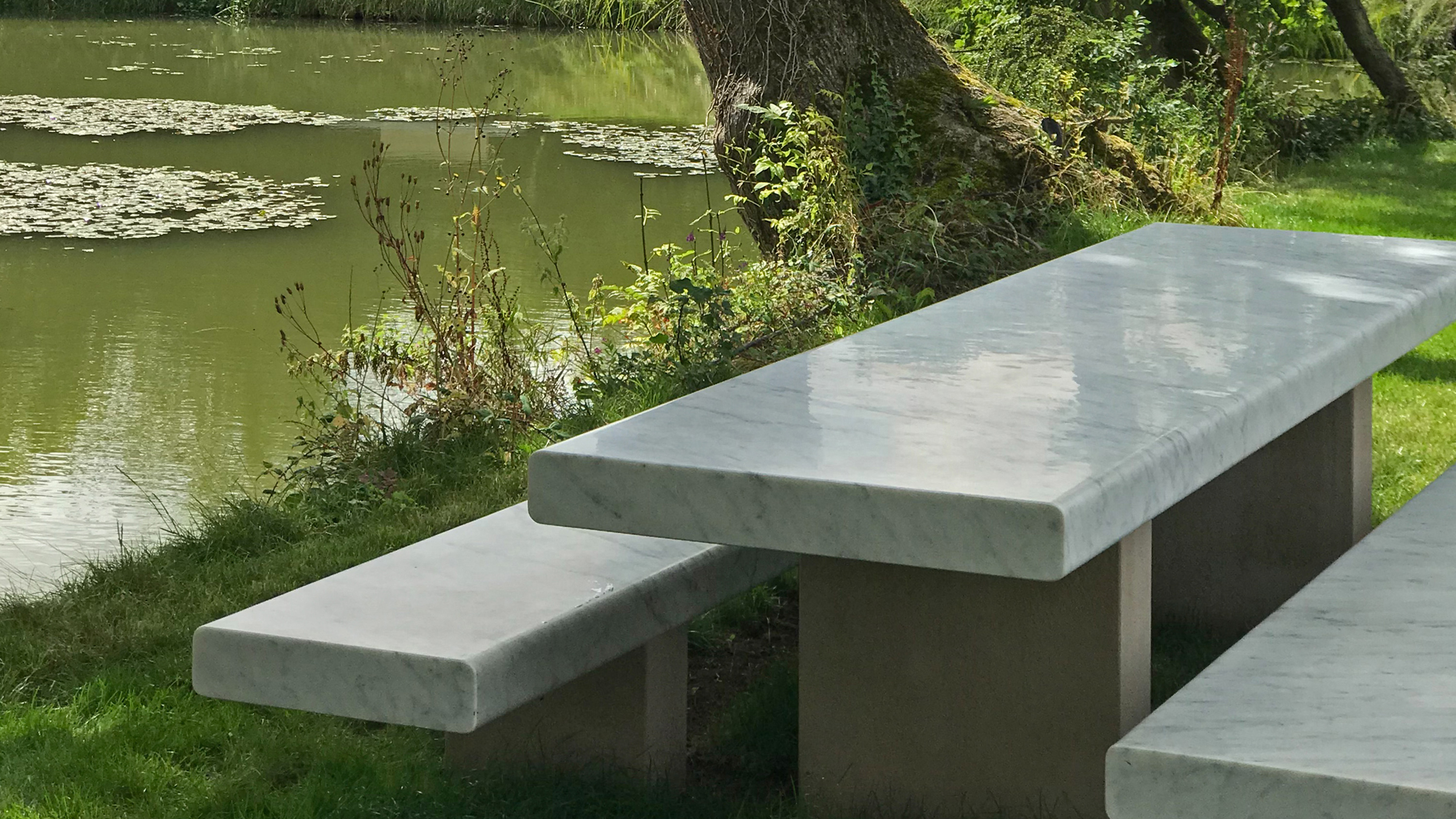 Outdoor marble bench sale