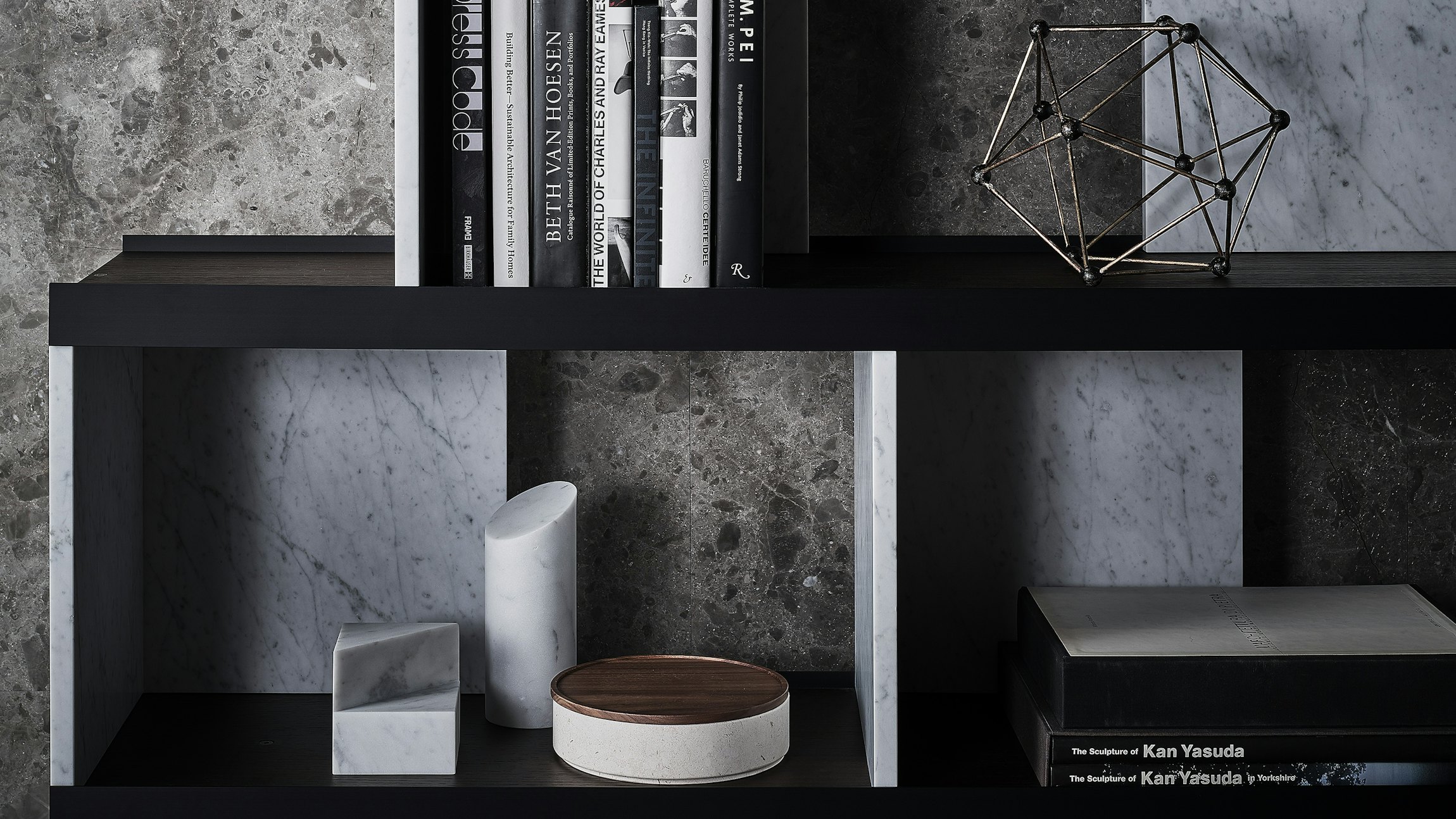 Kilos, Modern Bookends in Natural Stone